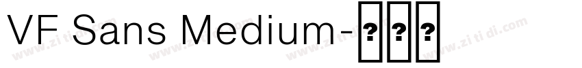 VF Sans Medium字体转换